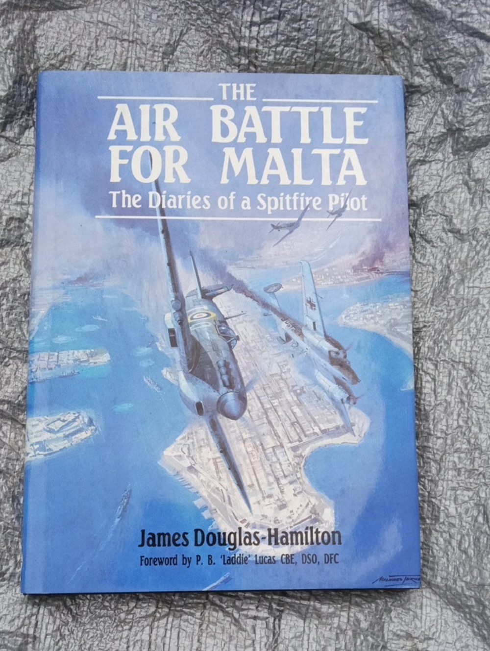 Vtg The Air Battle for Malta - The Diaries of a Spitfire Pilot (Blue Cover)